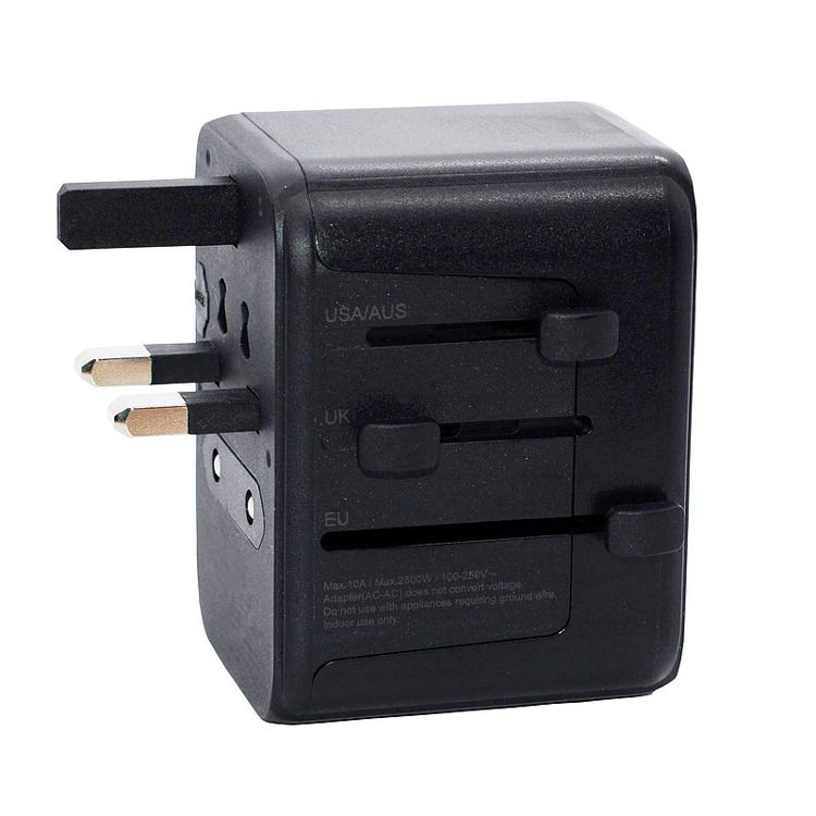 صورة Travelmall 65 GaN PD 4 USBs High Performance Black world travel adaptor_SW11065BK