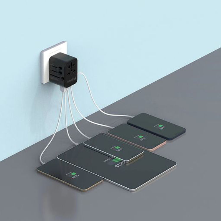 صورة Travelmall_30W PD High Performace Worldwide Travel Adaptor (with 5 USB Ports)_SW11030PD