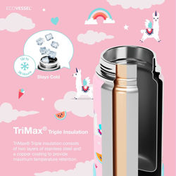 Picture of FROST 12oz Kids Trimax Straw Top Stainless Steel BPA Free Dinosaur_FRST12DI