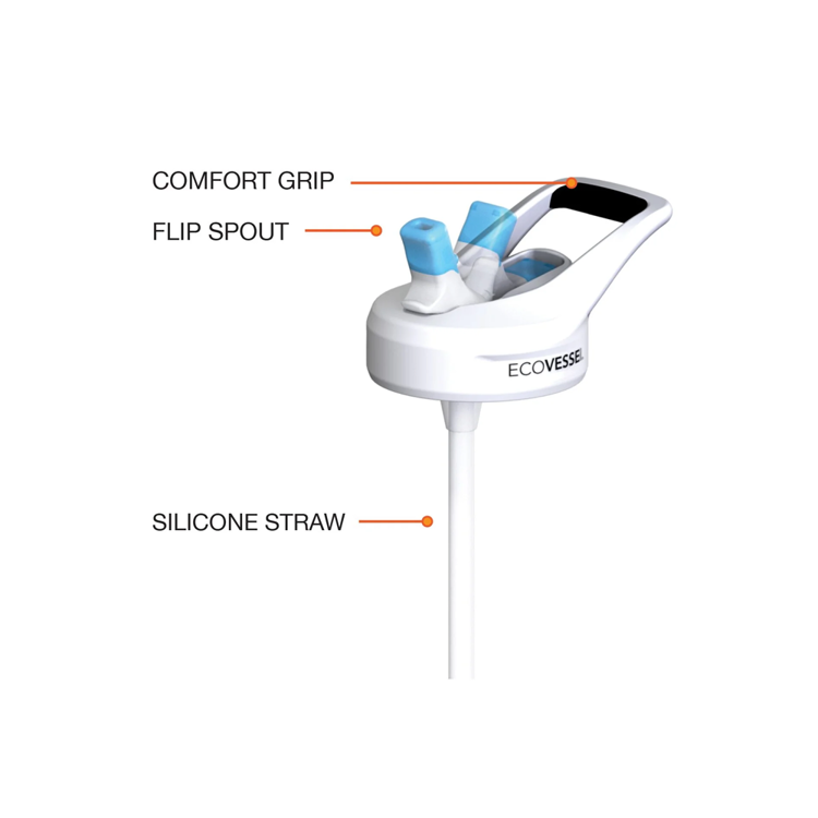 صورة FROST 12oz Kids Trimax Straw Top Stainless Steel BPA Free Unicorn_FRST12UN