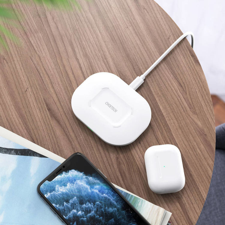 صورة Choetech 15W Fast Wireless Charging Pad T550-F