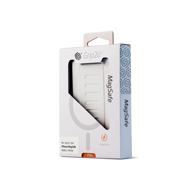 صورة Grip2U MAGSAFE Grip and Wallet Attachment White