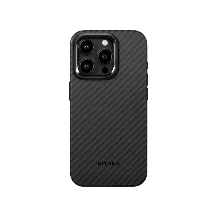 Picture of Pitaka MagEZ Case Pro 4 for iPhone15 Pro Max6.7"(Black/Grey Twill) 1500D