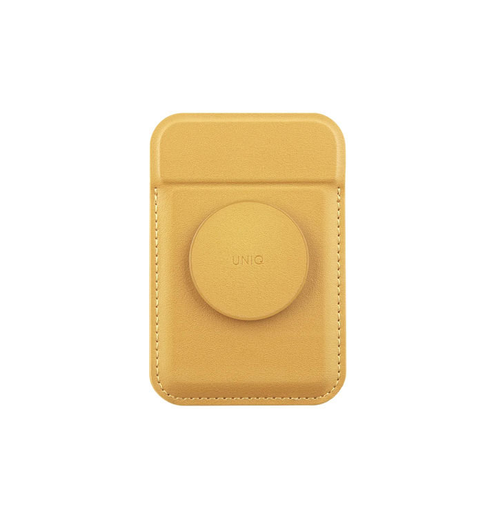 Picture of UNIQ FLIXA MAGNETIC CARD HOLDER AND POP-OUT GRIP-STAND - CANARY (CANARY YELLOW)