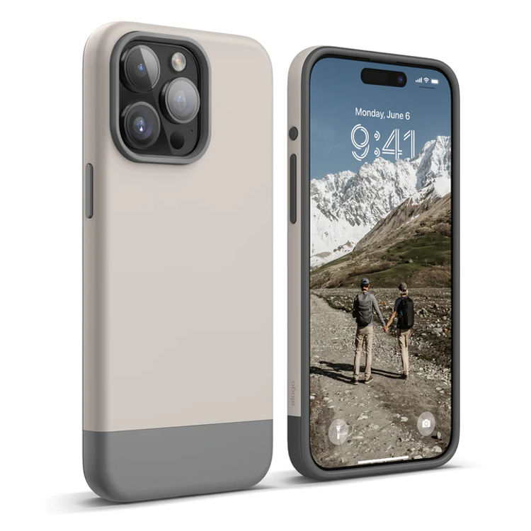 Picture of Elago iPhone15 Pro Max 6.7"Glide-Stone/Dark Grey_ES15MSGL67PRO-STMGY