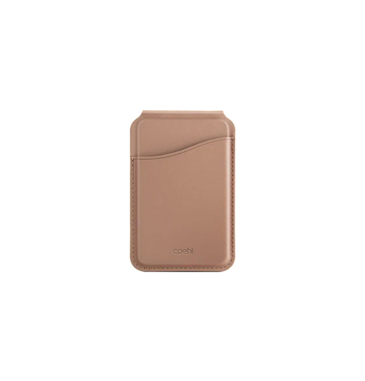 صورة Uniq Coehl Esme Magnetic Cardholder with Mirror and Stand - DUSTY NUDE 