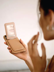 صورة Uniq Coehl Esme Magnetic Cardholder with Mirror and Stand- SapphireBlue