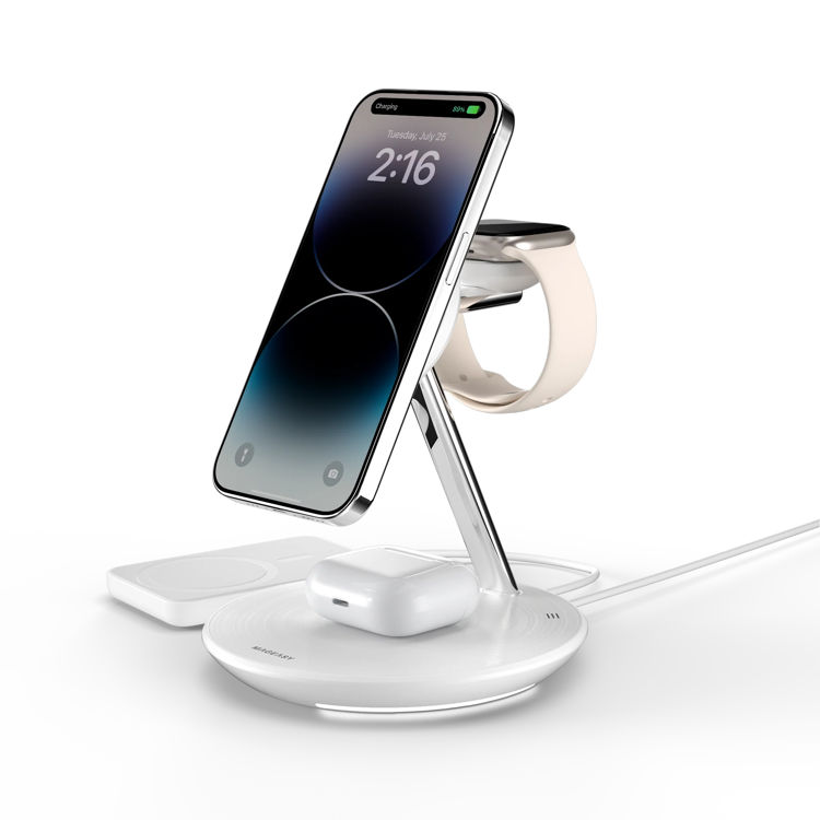 Picture of Mageasy PowerStation 5 in 1 Magnetic Wireless Charging Stand - White