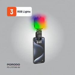 Picture of Porodo Lifestyle Portable Pocket Adjustable Rgb Fill Light 360°