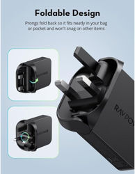 Picture of RAVPower Slim 35W Type-C Wall Charger - Black