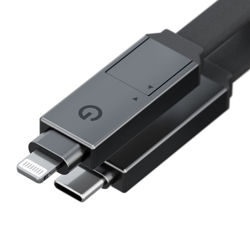 Picture of Energea Cable Sheath 2-in-1 USB-C to C+Lighning MFI 60W 480 Mbps Gun 15cm
