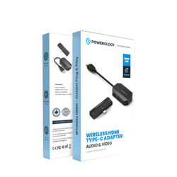 Picture of Powerology Wireless HDMI Type-C Adapter Audio & Video-Black