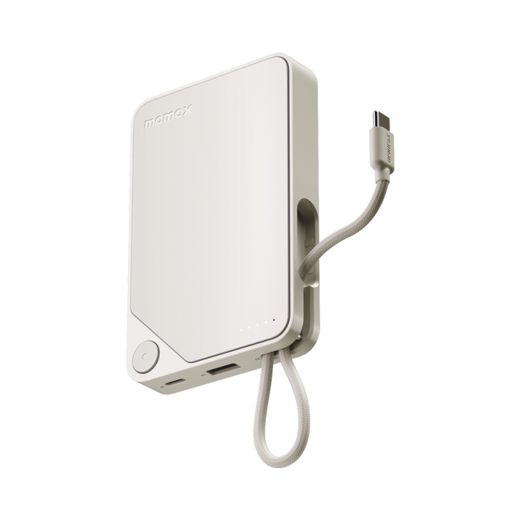 Picture of MOMAX 1-POWER X 10000mAh POWER BANK WITH BUILT-IN USB-C CABLE (WHITE)
_IP152W