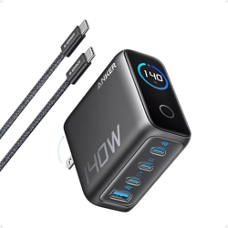 Picture of Anker 140W Wall Charger with USB-C Cable - Black