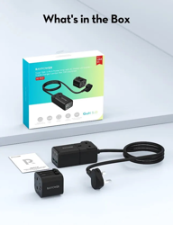 Picture of RAVpower 75W Power Strip 5-Port with AC Outlets UK plug + Travel Charger Adapter - Black