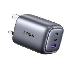 Picture of UGREEN 65W Nexode USB C GaN Fast Charger Plug Foldable 3-Port MacBook Pro/Air
