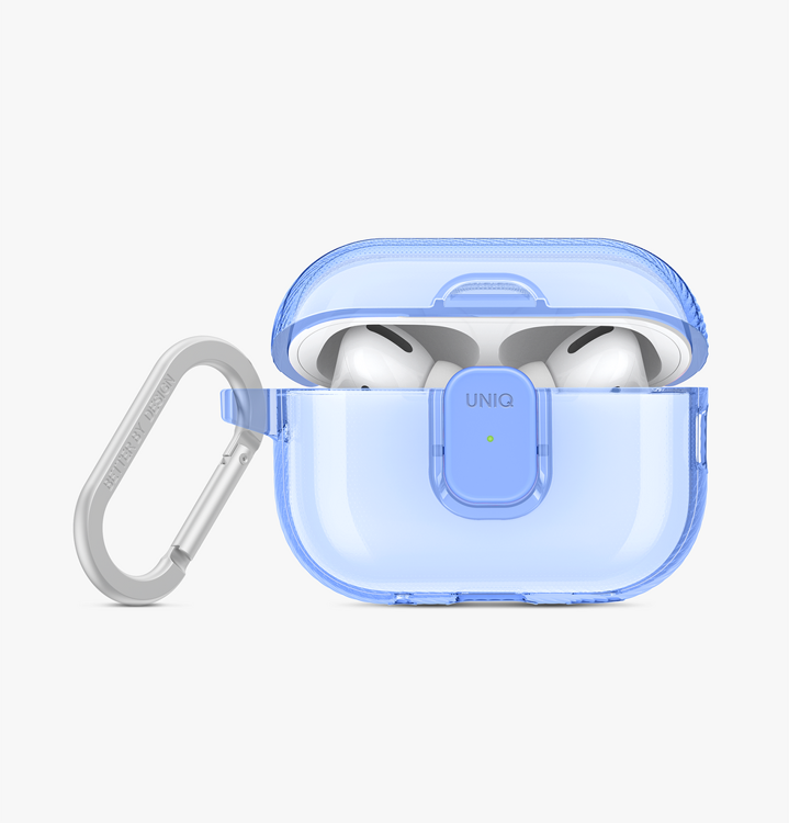 Picture of UNIQ GLASE PRO AIRPODS PRO 2ND GEN LOCK CASE -  CLOUDY BLUE (CLOUDY BLUE)