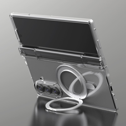 Picture of Araree Araree Nukin 360 S MagSafe Qi2 Kickstand case for Samsung Galaxy Z Fold7 transparent