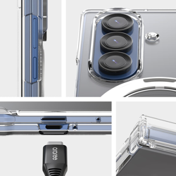 Picture of Araree Araree Nukin 360 S MagSafe Qi2 Kickstand case for Samsung Galaxy Z Fold7 transparent