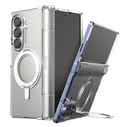 Picture of Araree Araree Nukin 360 S MagSafe Qi2 Kickstand case for Samsung Galaxy Z Fold7 transparent