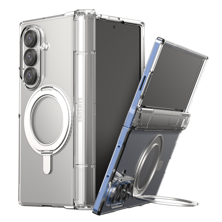 Picture of Araree Araree Nukin 360 S MagSafe Qi2 Kickstand case for Samsung Galaxy Z Fold7 transparent