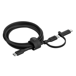 Picture of Belkin 2-IN-1 USB-C & LTG BRAIDED CABLE, PCR, 1.5M, BLK
