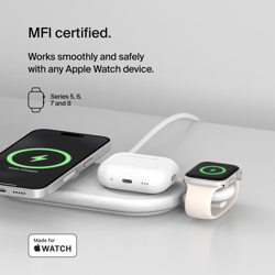 Picture of Belkin BoostCharge Portable USB-C Apple Watch Charger (White)