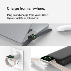 Picture of Belkin BoostCharge Portable USB-C Apple Watch Charger (White)