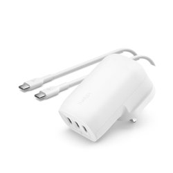 Picture of Belkin BoostCharge 3-Port USB-C Wall Charger PPS 67W, Fast Charging 