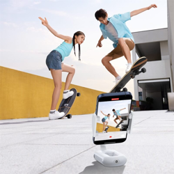 Picture of Baseus TechShot Dual-Support Magnetic & Clamping Selfie Stick Tripod with Bluetooth Remote - White