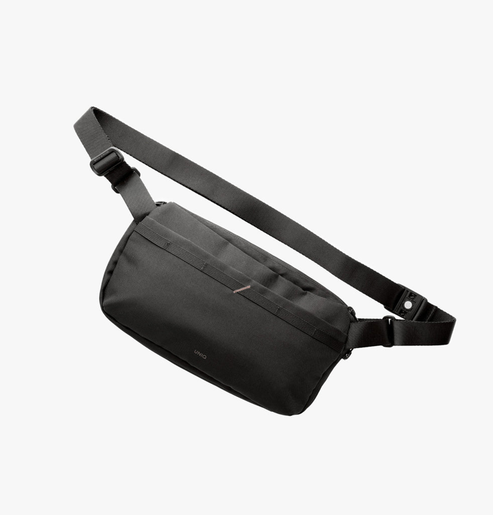 Picture of UNIQ DENVER CANVAS CROSSBODY BAG (5L) - MIDNIGHT BLACK (MIDNIGHT BLACK)