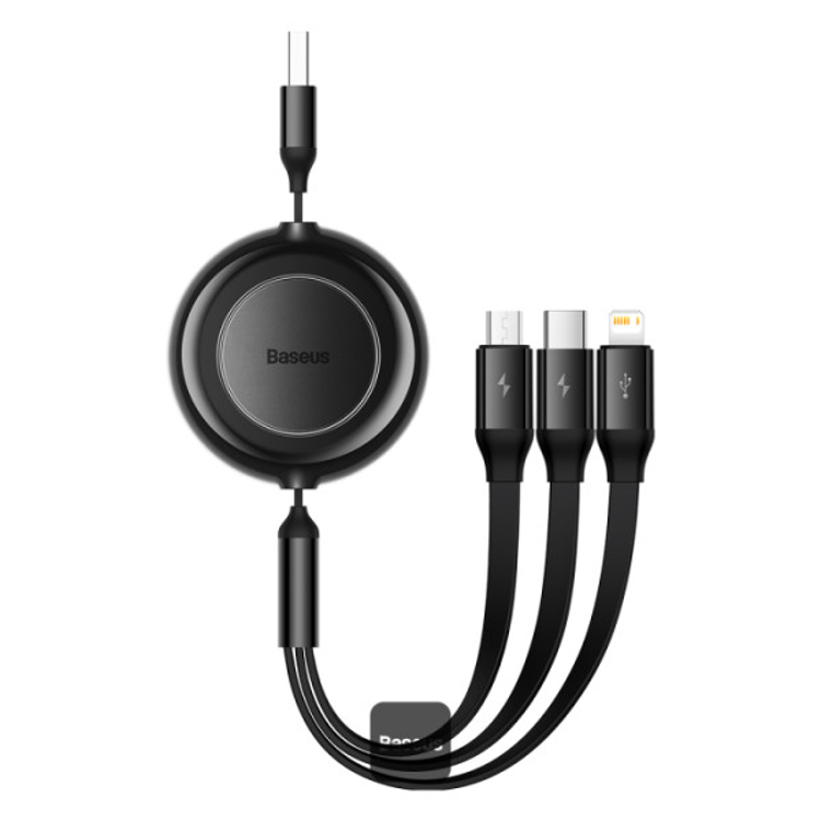 Picture of Baseus Bright Mirror 2 Series Retractable Cable | 3 in 1 Fast Charging Data Cable