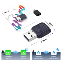 Picture of Carlinkit - Mini Ultra CarPlay Wireless Adapter - Black