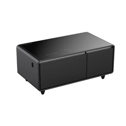 Picture of Powerology 93L Coffee Table Fridge with LED Touch Control Bluetooth Hifi Speaker Black