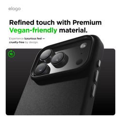 Picture of Elago MagLeather case iPhone17ProMax Black