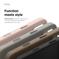 Picture of Elago MagLeather case iPhone17Pro Taupe