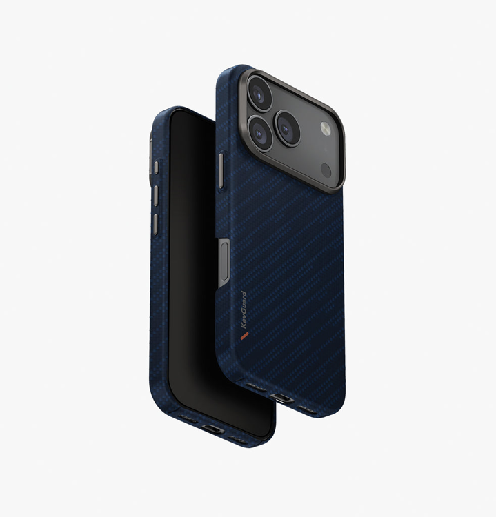 Picture of UNIQ HYBRID IPHONE 17 PRO (2025) 6.3 MAGCLICK CHARGING KEVA EDGE - TRANCE BLUE