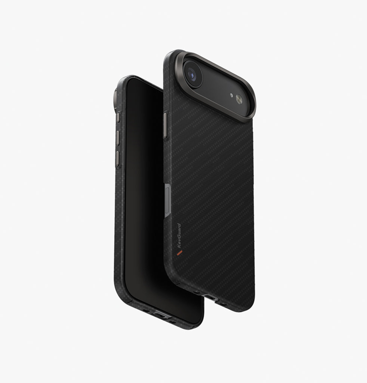 Picture of UNIQ HYBRID IPHONE 17 AIR (2025) 6.6 MAGCLICK CHARGING KEVA EDGE - CARBON BLACK