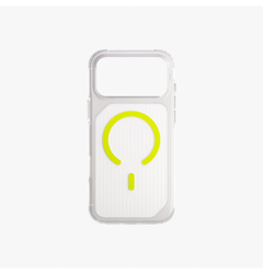 Picture of UNIQ HYBRID IPHONE 17 PRO MAX (2025) 6.9 MAGCLICK CHARGING COMBAT ACTIVE - FROST CLEAR/LUME-LIME