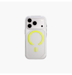 Picture of UNIQ HYBRID IPHONE 17 PRO (2025) 6.3 MAGCLICK CHARGING COMBAT ACTIVE - FROST CLEAR/LUME-LIME