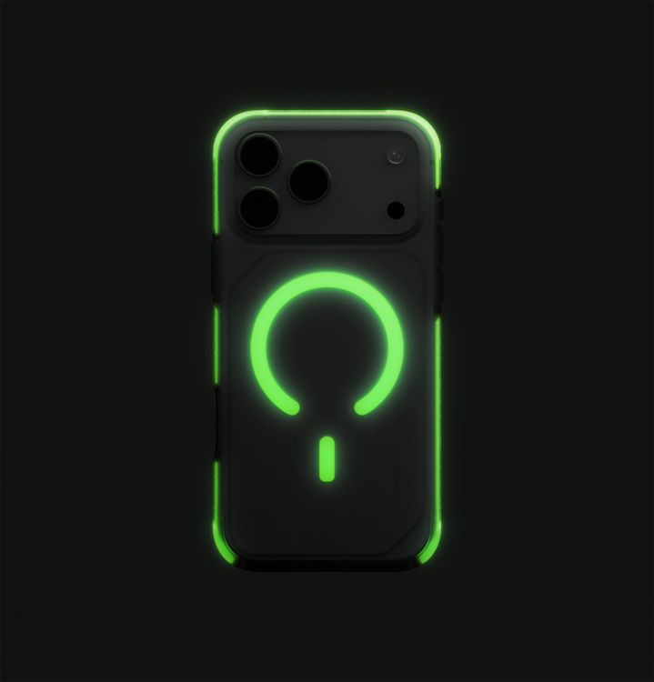 Picture of UNIQ HYBRID IPHONE 17 PRO (2025) 6.3 MAGCLICK CHARGING COMBAT ACTIVE - FROST CLEAR/LUME-LIME