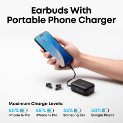 Picture of Anker Soundcore P41i Earbuds with Portable Phone Charger Black