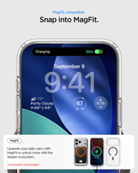 Picture of Spigen iPhone 17 Pro Max Ultra Hybrid Magfit Clear Graphite