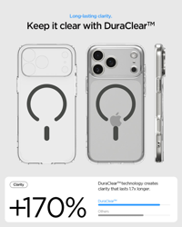 Picture of Spigen iPhone 17 Pro Max Ultra Hybrid Magfit Clear Graphite