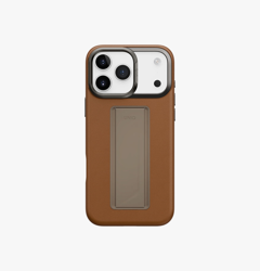 Picture of UNIQ HYBRID IPHONE 17 PRO MAX (2025) 6.9 HELDRO PRO MAGCLICK WITH CAMERA STAND - CARAMEL