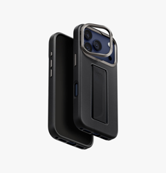 Picture of UNIQ HYBRID IPHONE 17 PRO (2025) 6.3 HELDRO PRO MAGCLICK WITH CAMERA STAND - DALLAS BLACK 
