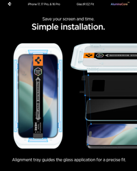 Picture of Spigen iPhone 17 Pro Glas.tR EZ Fit Pro HD (1P)