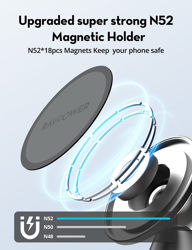 Picture of Ravpower magnetic phone holder for car - black RP-SH002