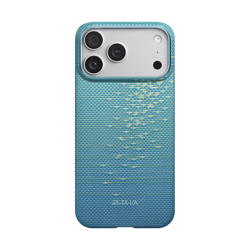 Picture of Pitaka Glints of Gold Ultra-Slim Case  for iPhone 17 Pro Max (Lucid Blue)_KI1708AG
