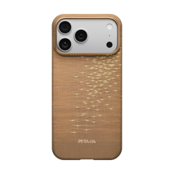 Picture of Pitaka Glints of Gold Ultra-Slim Case  for iPhone 17 Pro Max (Golden Glint)_KI1707AG